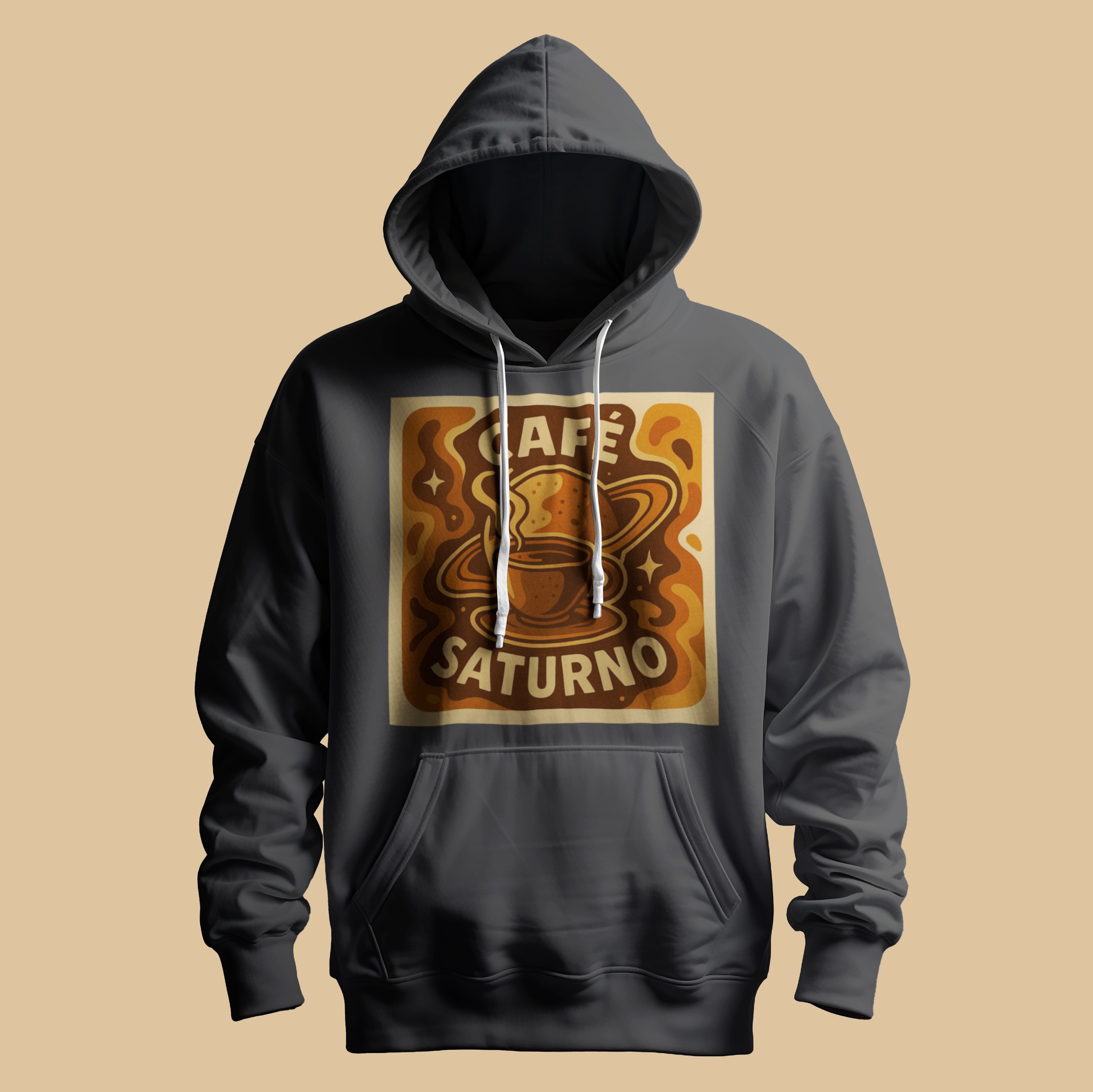 Hoddie Cafe Saturno Grey
